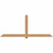 Ekena Millwork Eugene Smooth Timber Gable Bracket, Western Red Cedar, 108"W x 45"H x 1 1/2"D x 5 1/2"F, 10/12 Pitch GBW108X45X0206EUG00SWR - alternate 1